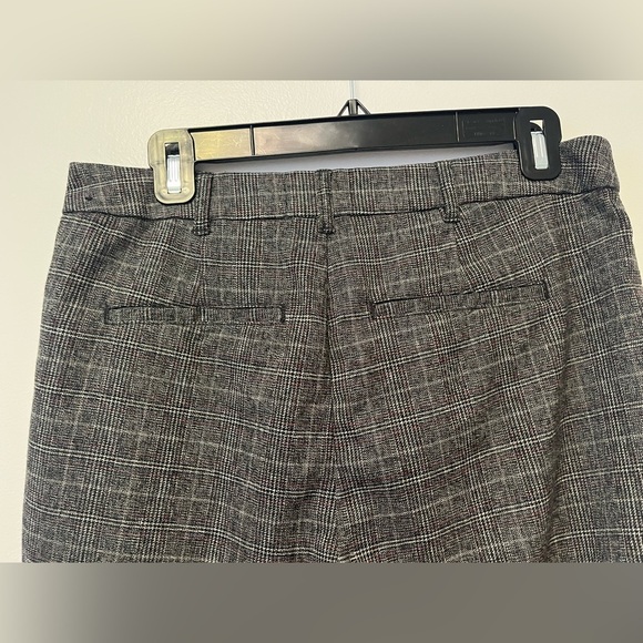 Abercrombie & Fitch Simone Plaid High Rise Ankle Pants,Sz Medium - Picture 4 of 9